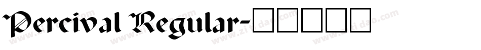 Percival Regular字体转换